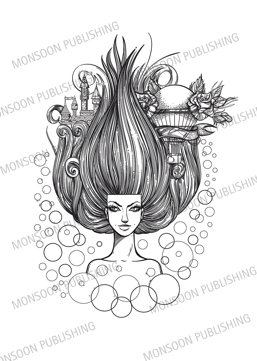 4 Elements Coloring Book for Adults (Digital) - Monsoon Publishing USA