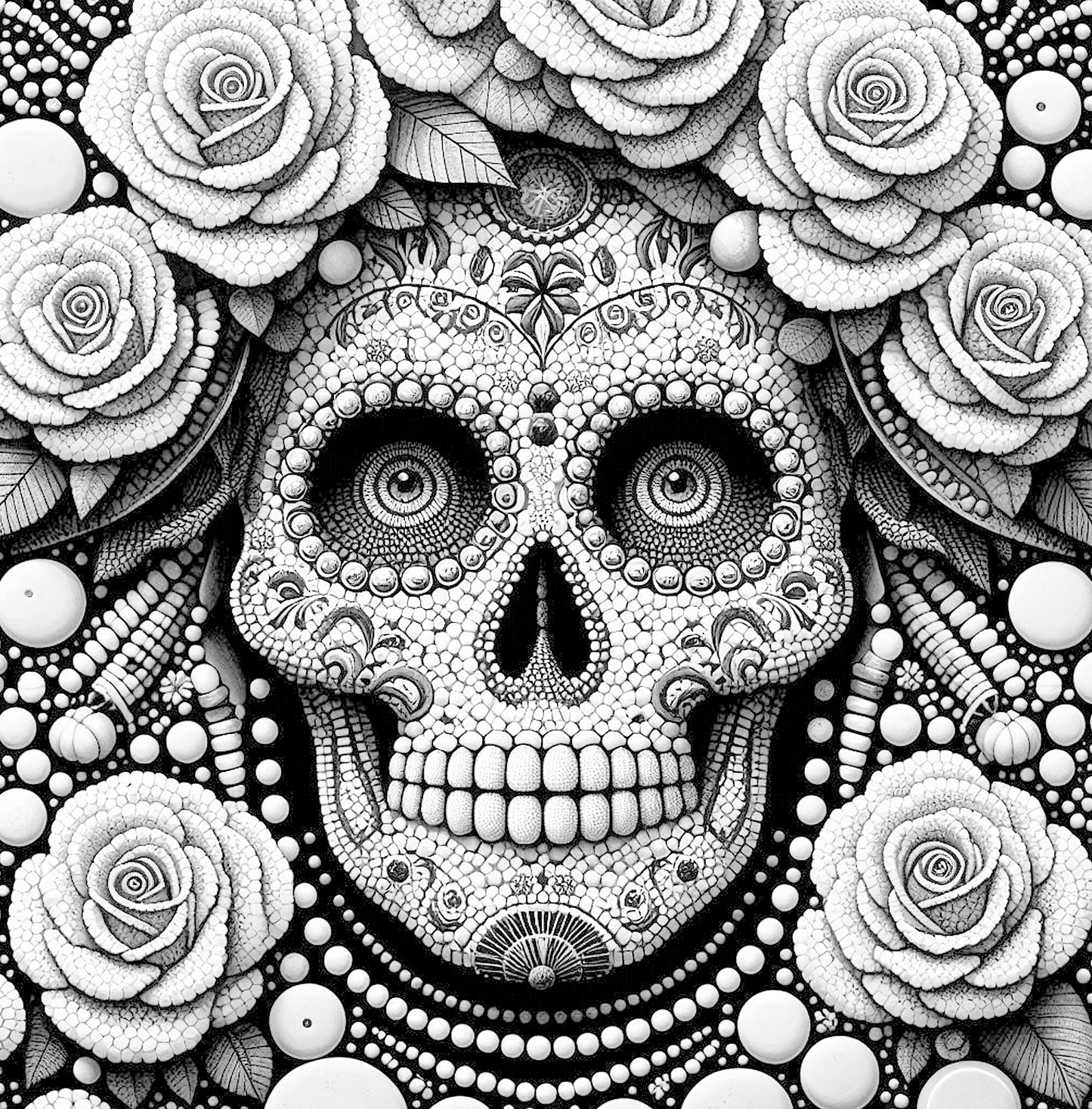 Mosaic Sugar Skulls Coloring Book (Printbook)