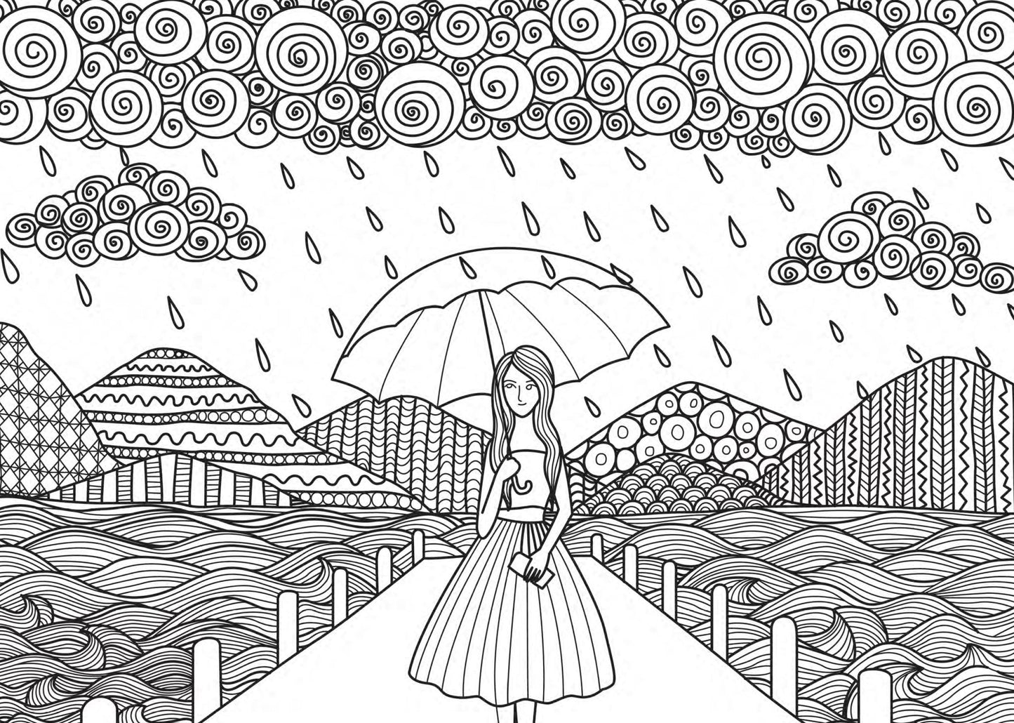 A Girls World Coloring Book for Girls (Printbook) - Monsoon Publishing USA