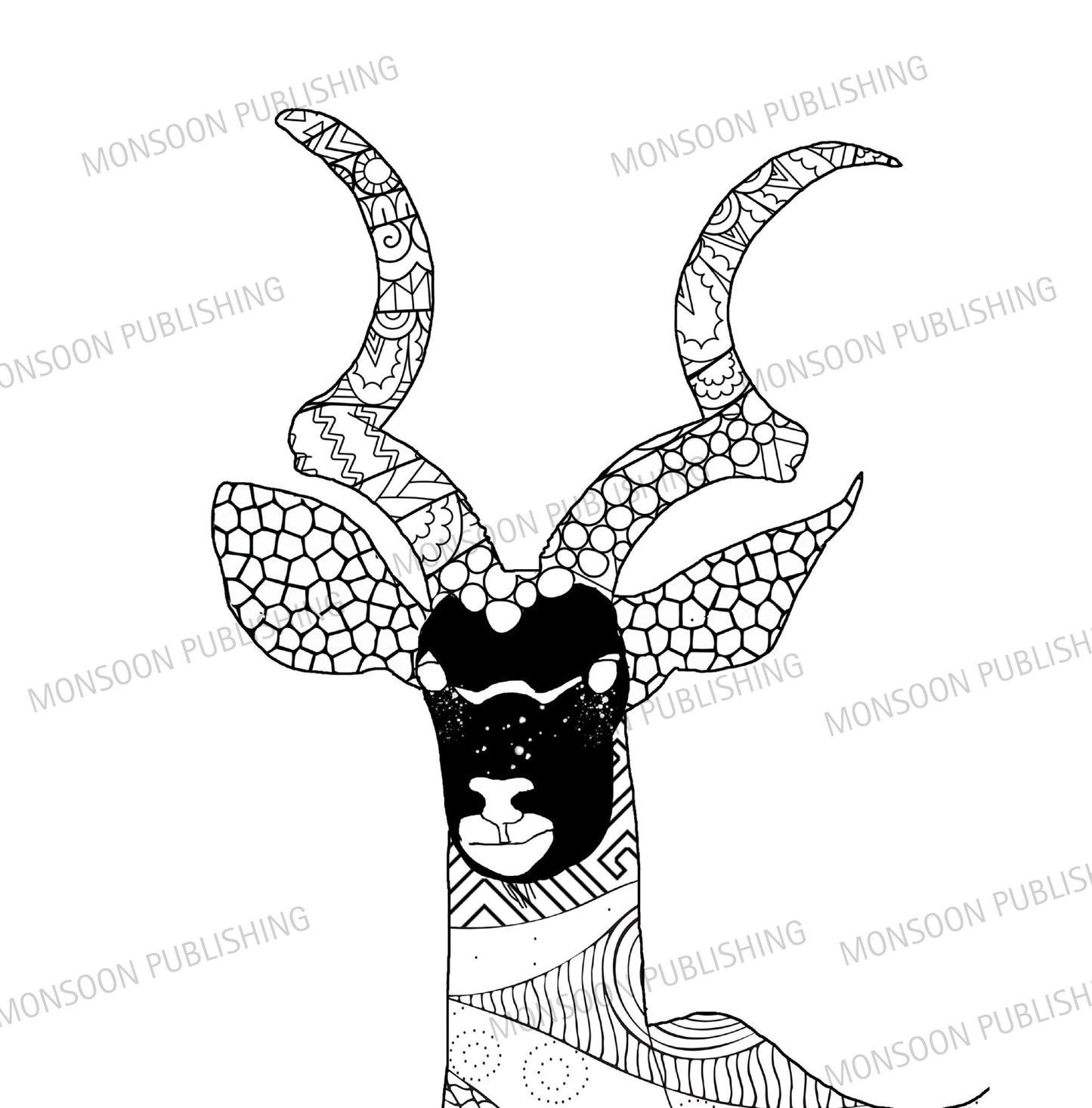 Africa Coloring Book for Adults (Printbook) - Monsoon Publishing USA