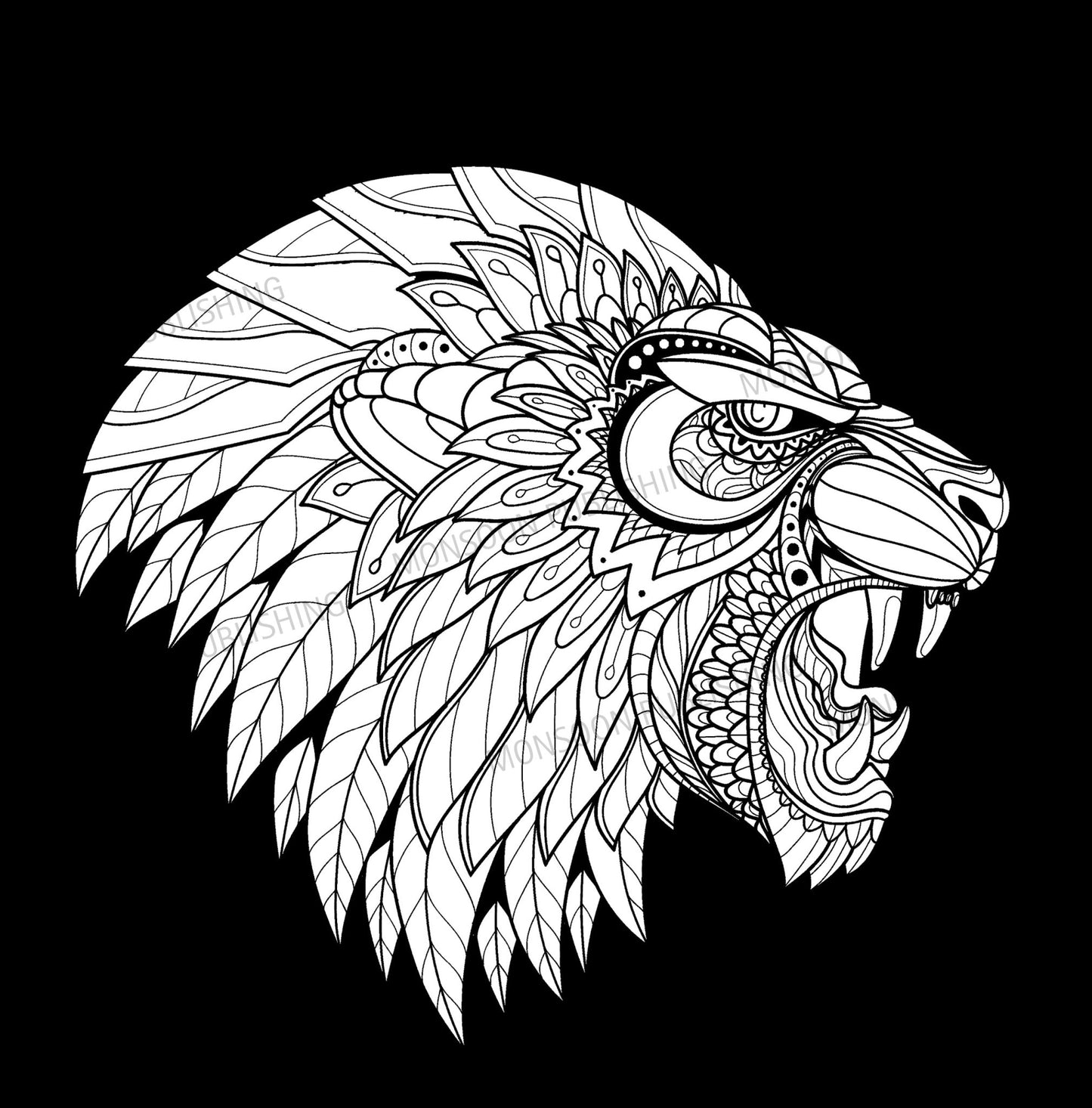 Africa Coloring Book Zentangle (Digital) - Monsoon Publishing USA