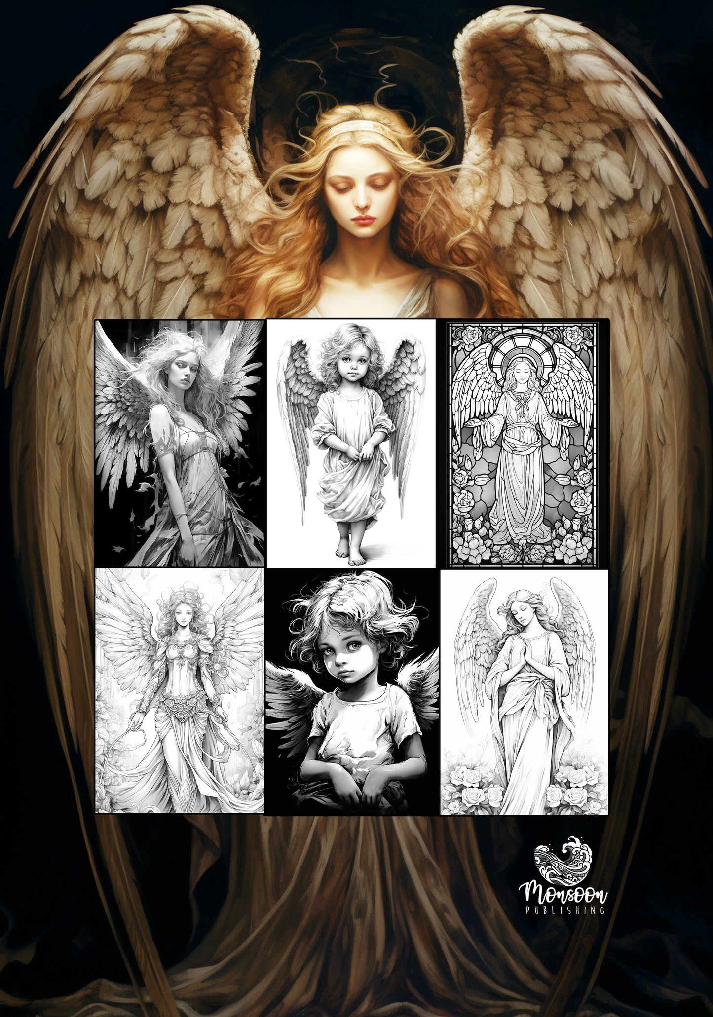 coloring pages with angels