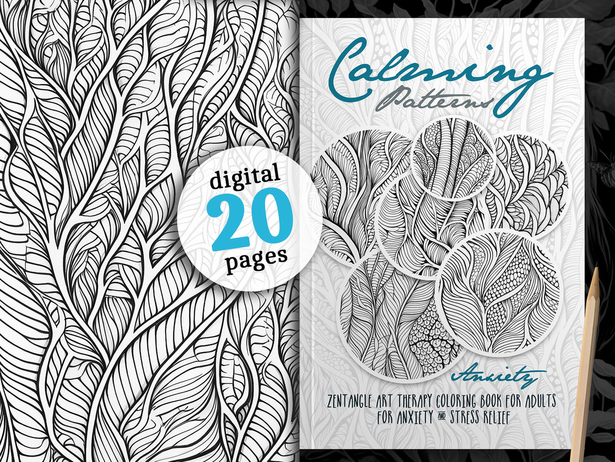 Calming Patterns Art Therapy Coloring Book Anxiety (Digital) – Monsoon  Publishing USA