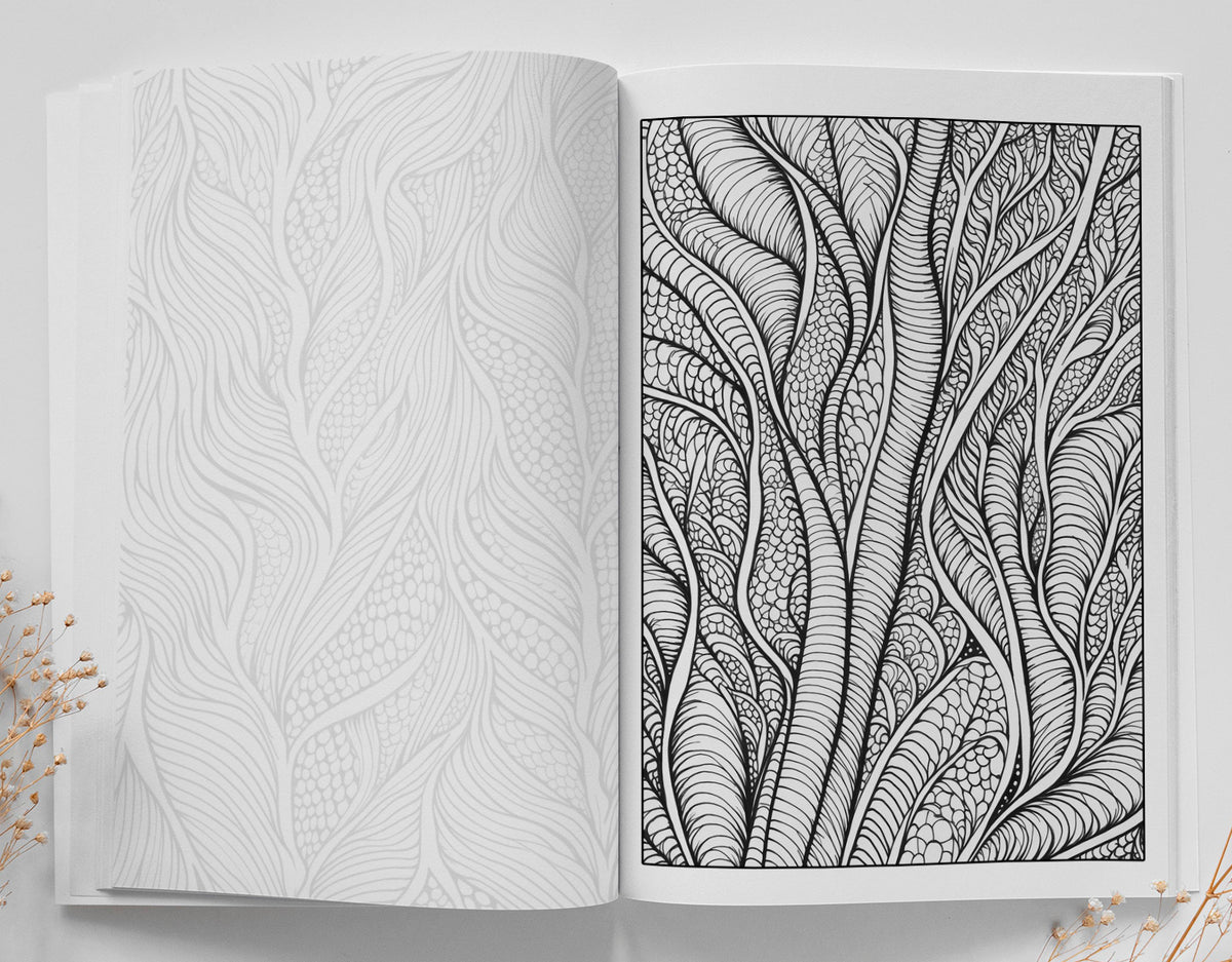 Marker Coloring books for adults: Flower Zentangle Stress-relief