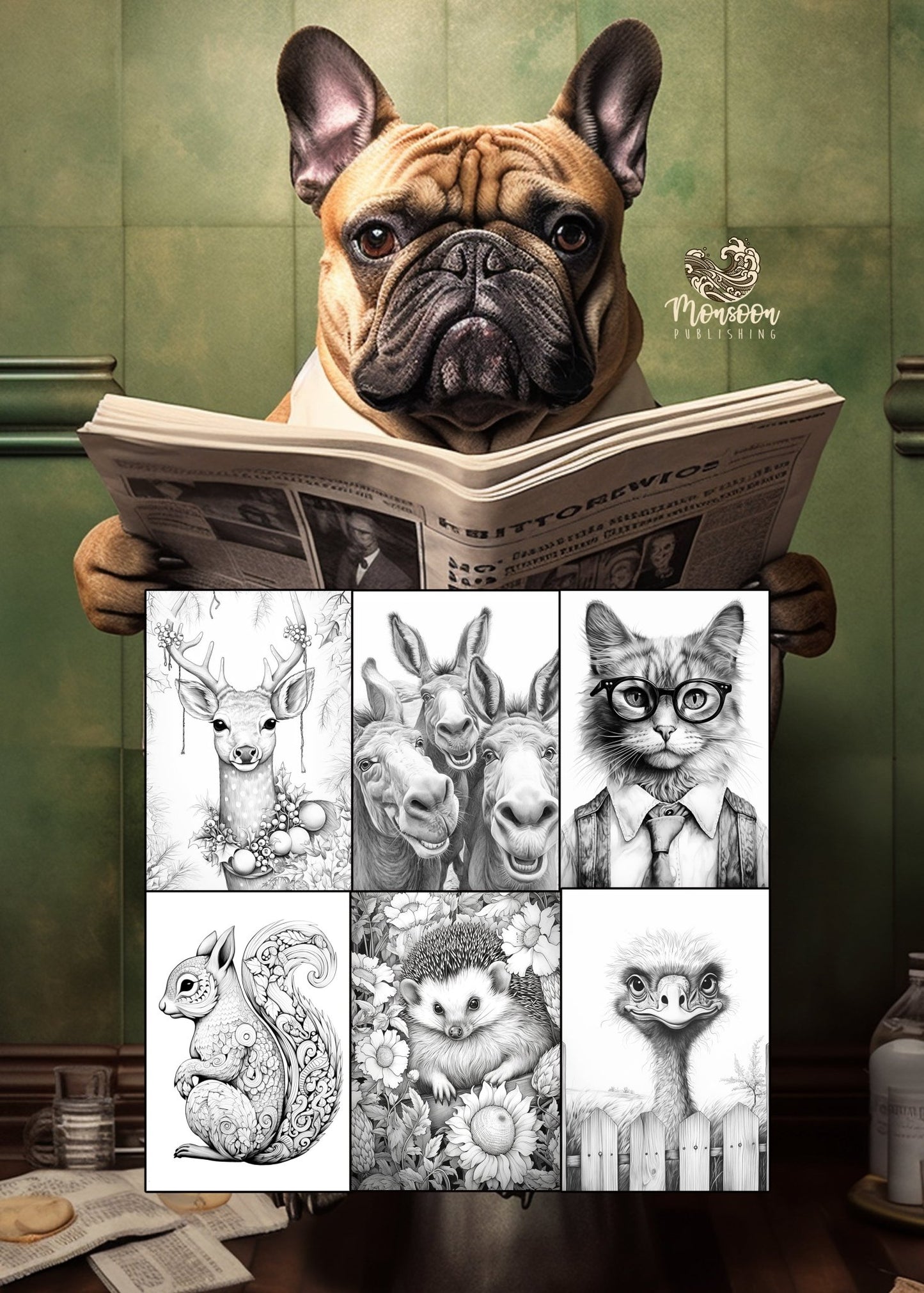 Best of Animals Coloring Book (Printbook) - Monsoon Publishing USA