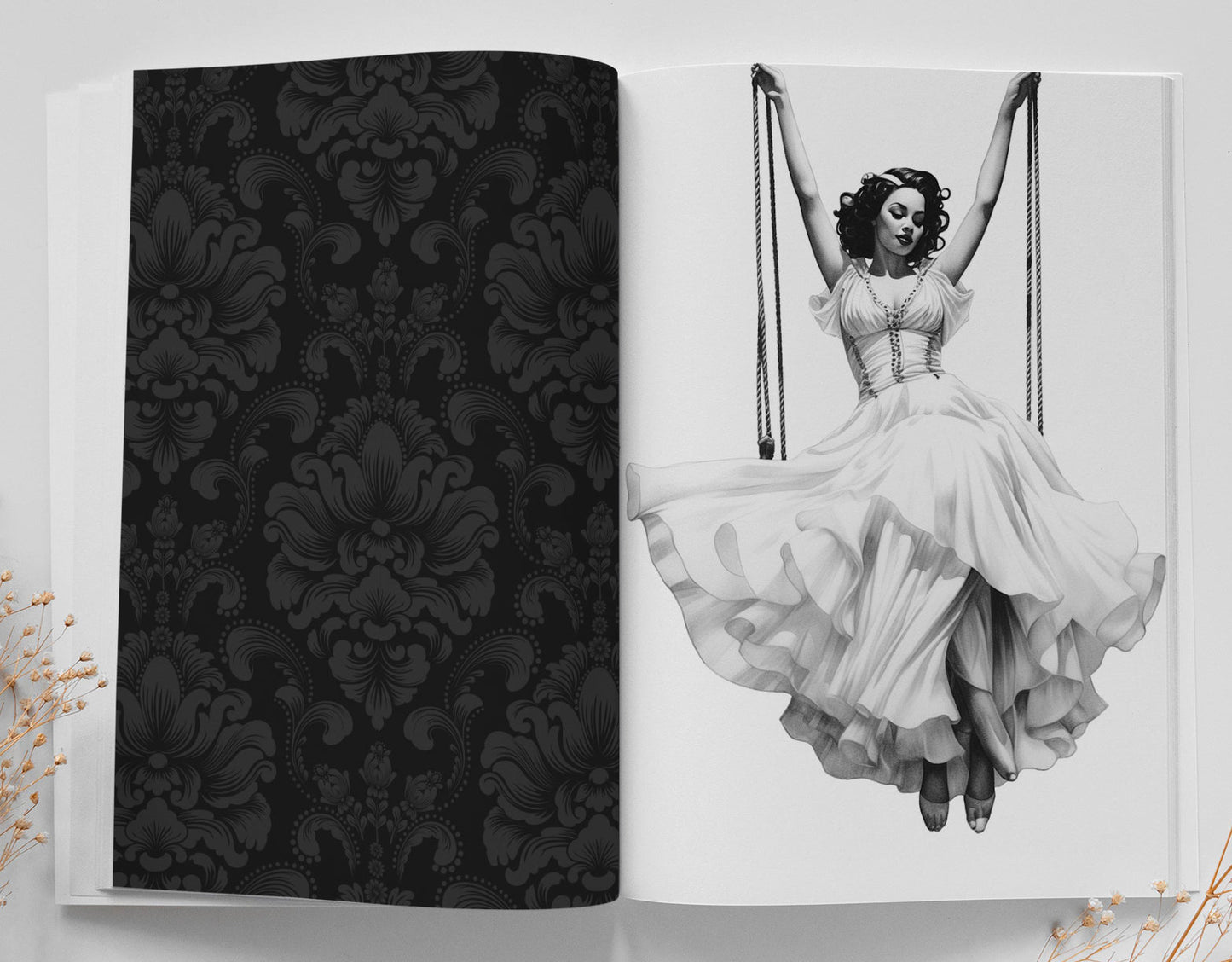 Cabaret Coloring Book Grayscale (Digital) - Monsoon Publishing USA