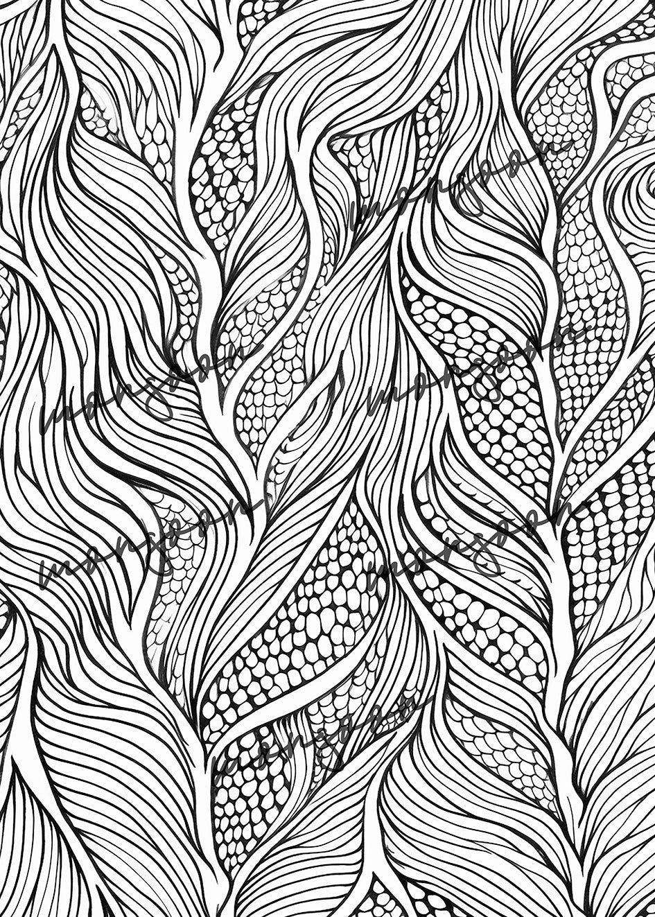 Calming Patterns Coloring Book (Digital) - Monsoon Publishing USA