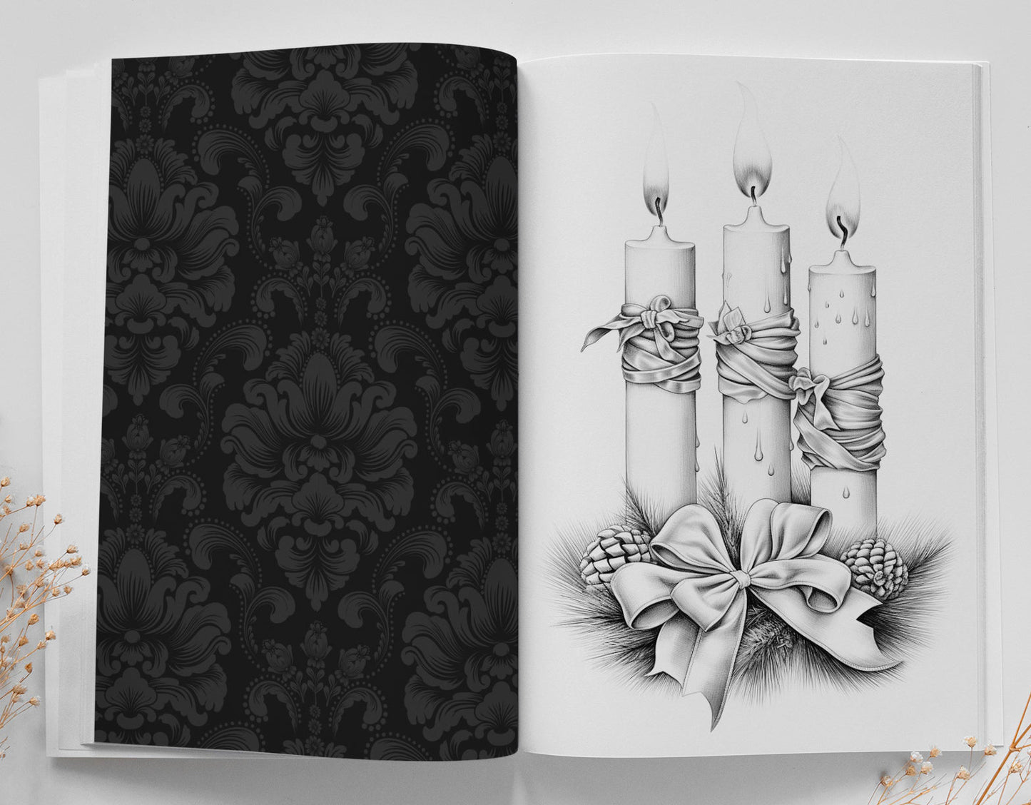 Christmas Candles Coloring Book for Adults (Printbook) - Monsoon Publishing USA