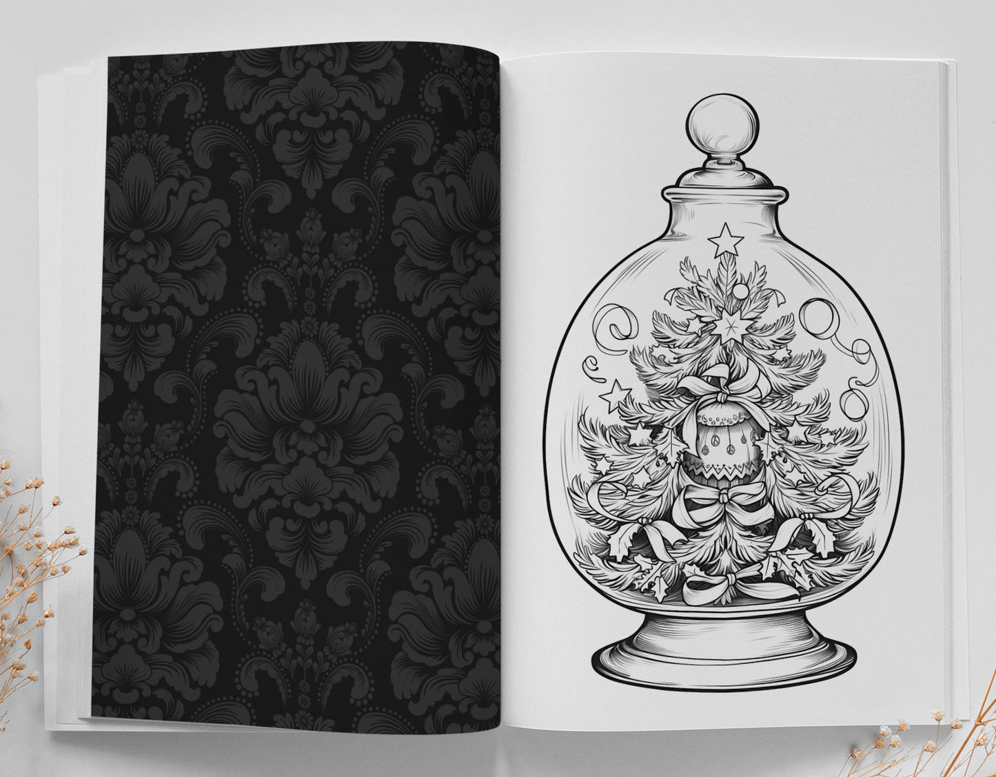 Christmas Jars Coloring Book Grayscale (Printbook) - Monsoon Publishing USA