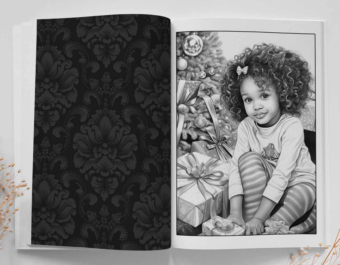 Christmas Kids Coloring Book Grayscale (Digital) - Monsoon Publishing USA