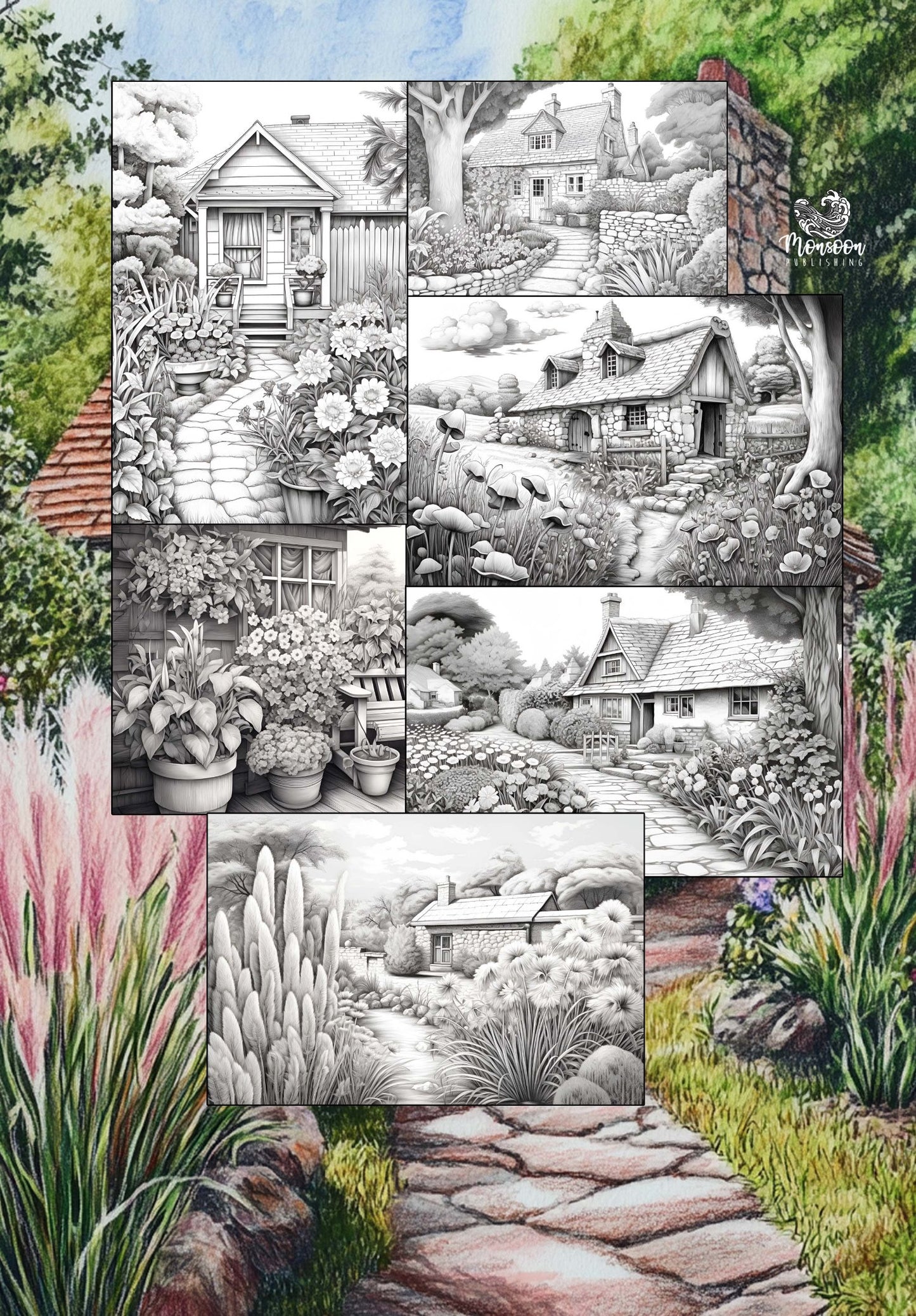 Cottage Garden Coloring Book (Printbook)