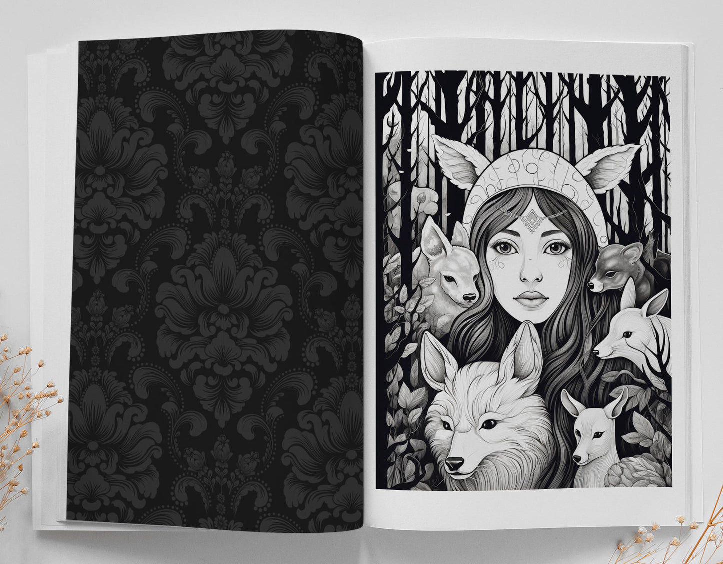 Dark Forest Autumn Coloring Book (Printbook) - Monsoon Publishing USA