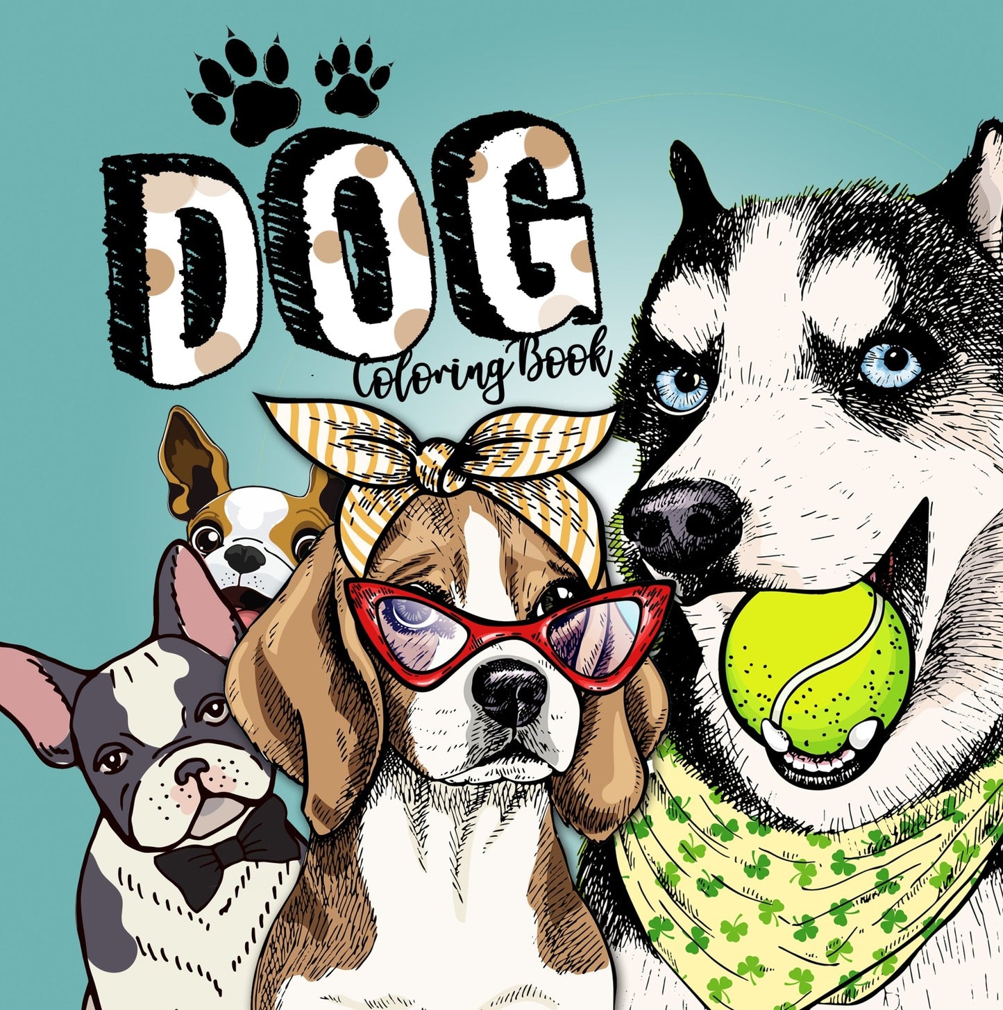 Dog Coloring Book for Adults (Digital) - Monsoon Publishing USA