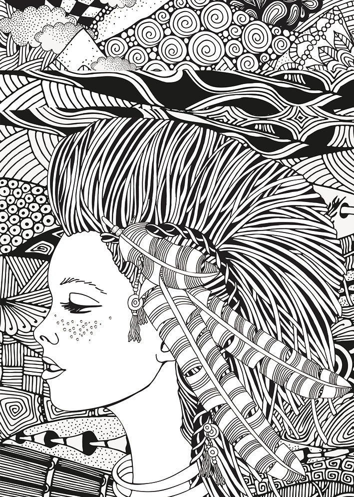 Doodle Girls Coloring book for girls (Digital) - Monsoon Publishing USA