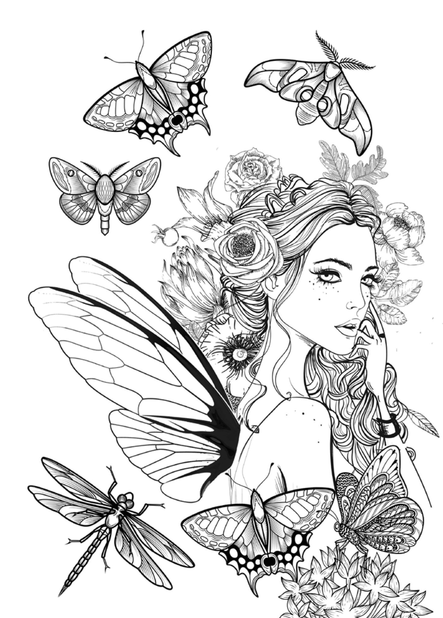 Fairies Coloring Book for Adults Zentangle (Printbook) - Monsoon Publishing USA