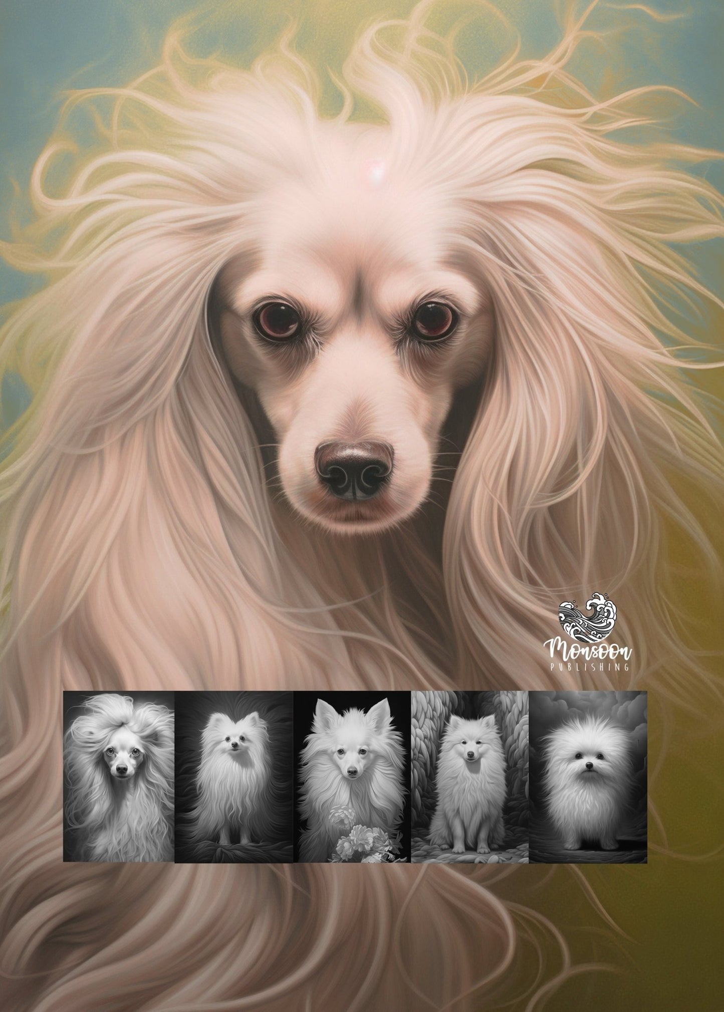 Fluffy Puppies Dog Coloring Book (Digital) - Monsoon Publishing USA