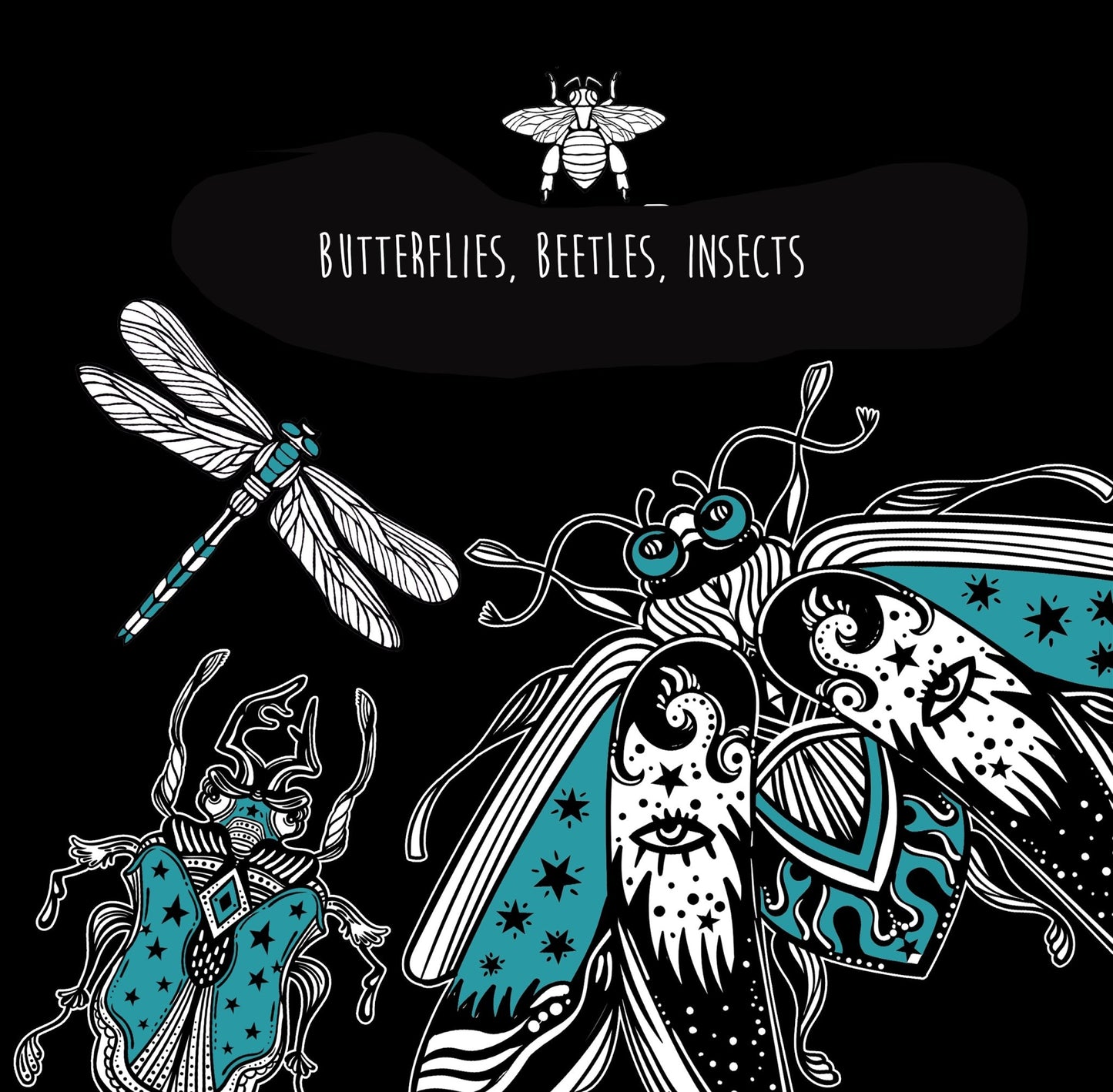 Insects & Beetles Coloring Book for Adults (Printbook) - Monsoon Publishing USA