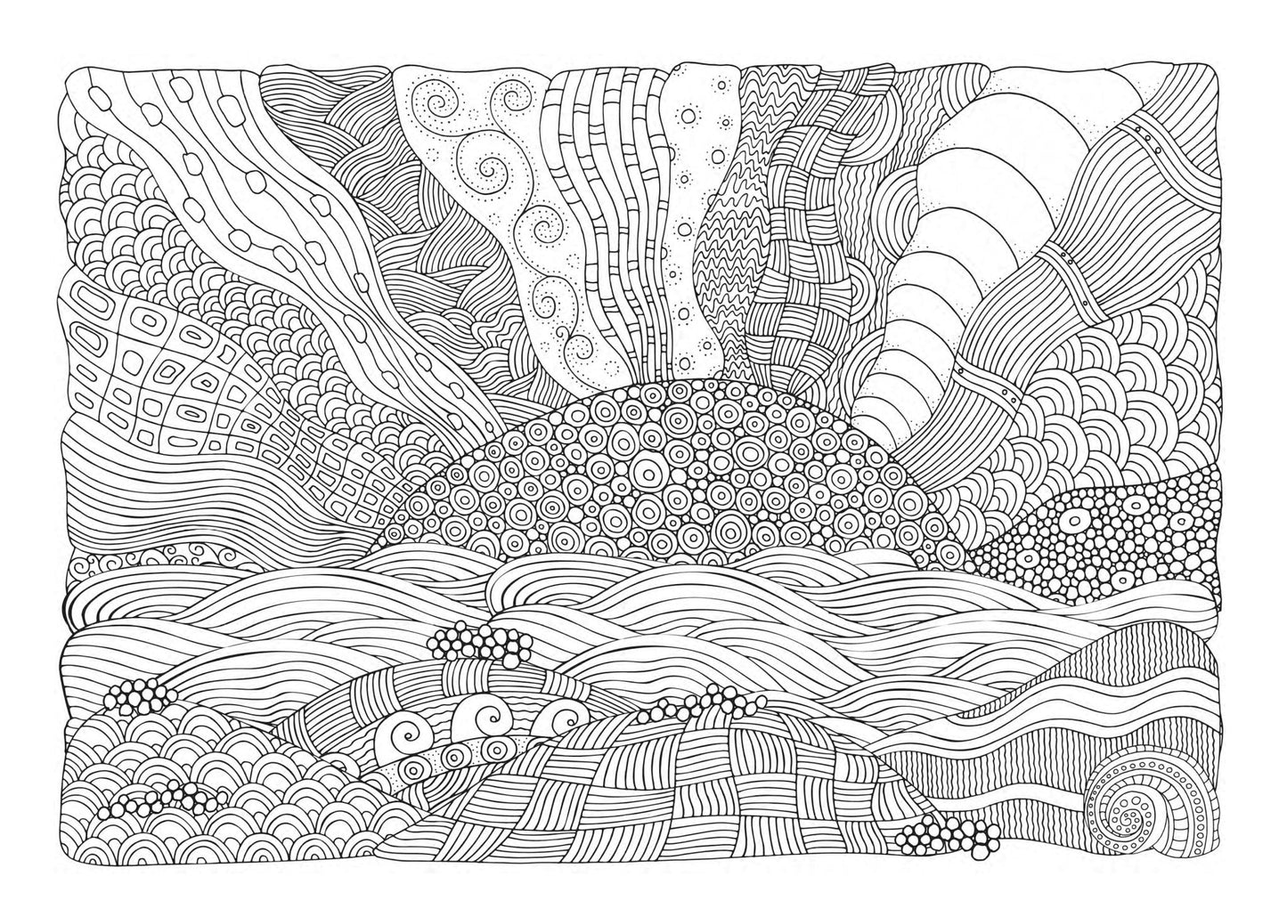 Landscapes Coloring Book Zentangle (Printbook) - Monsoon Publishing USA
