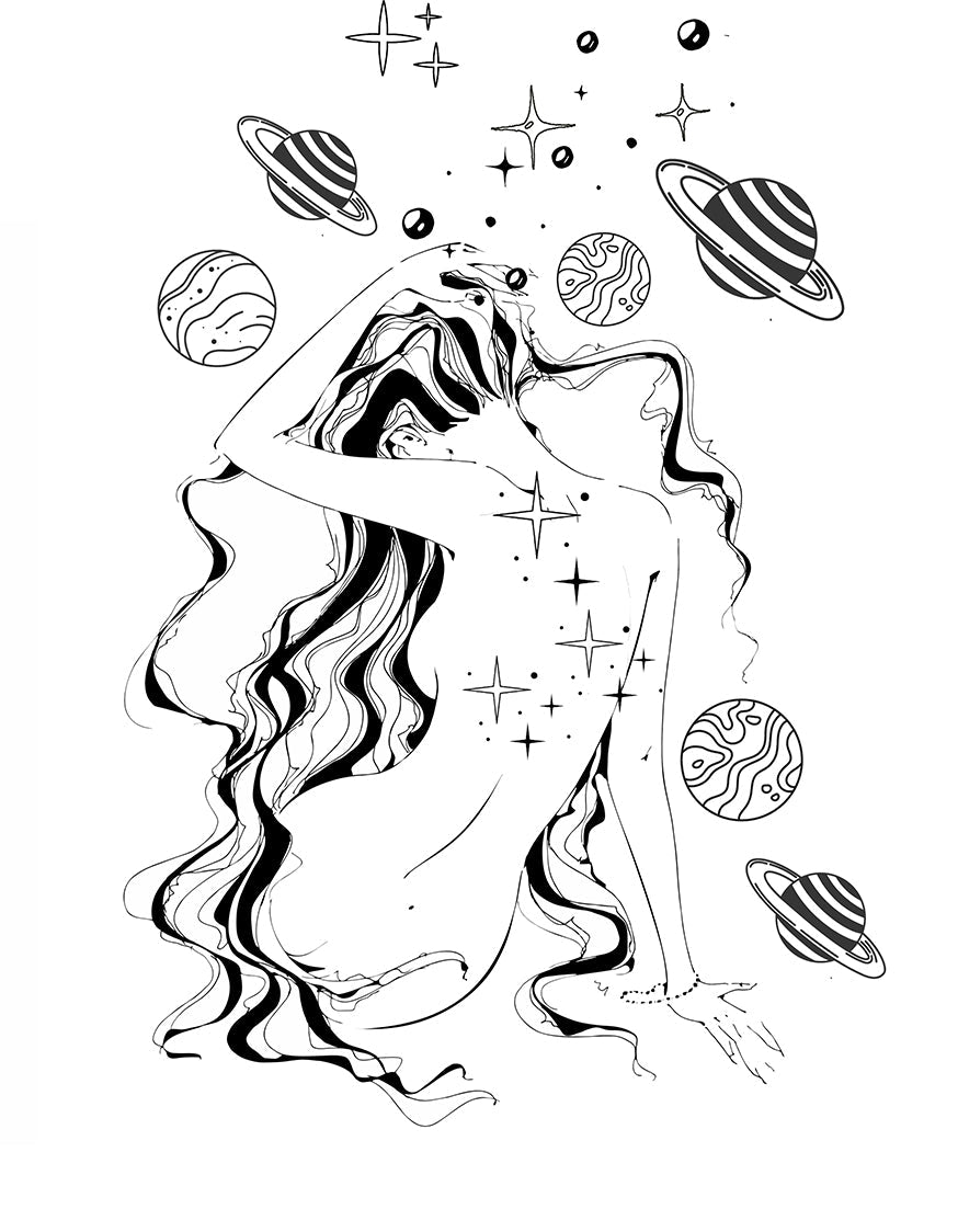 Magic Women Celestial Coloring Book (Digital) - Monsoon Publishing USA