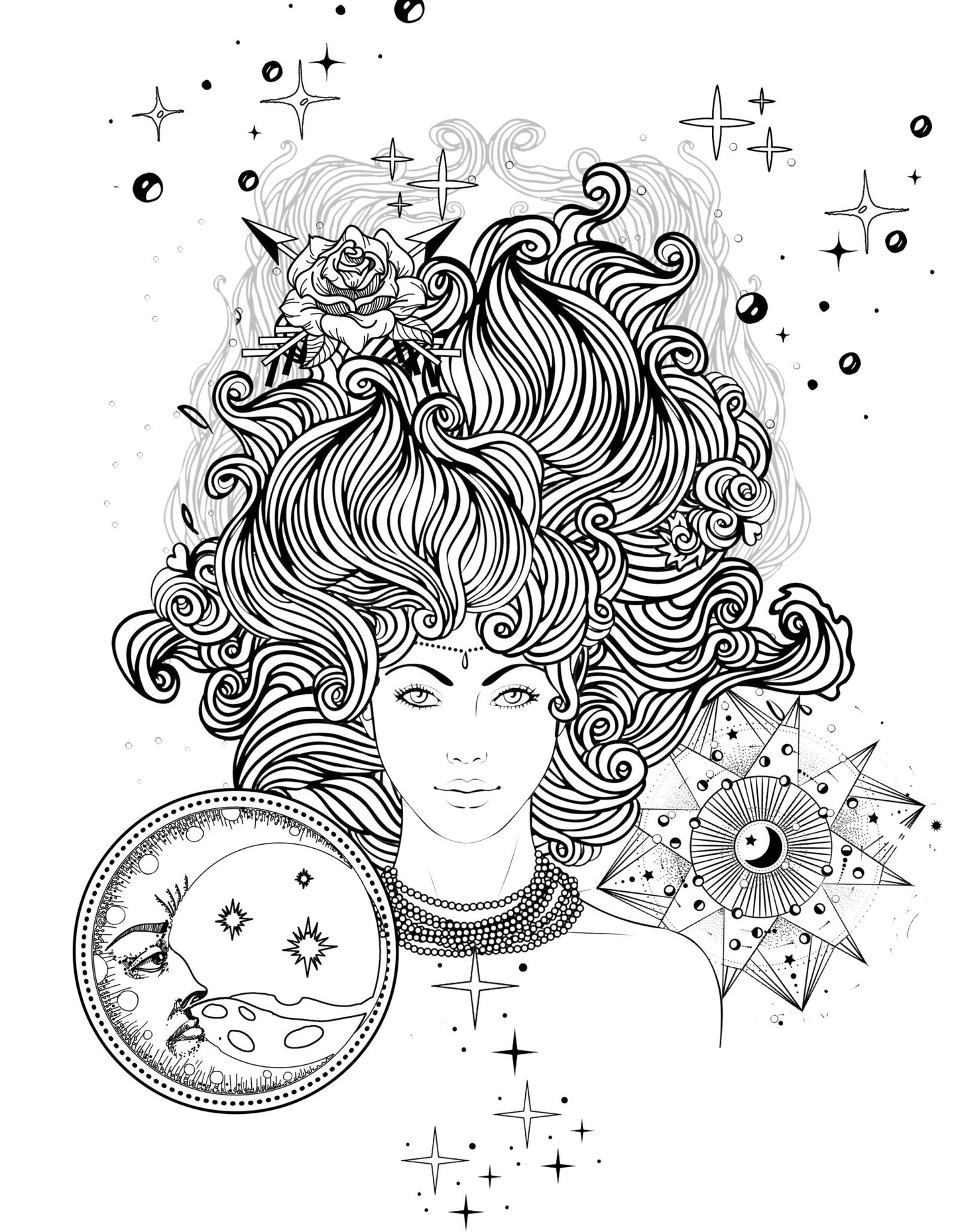 Magical Women Celestial Coloring Book (Printbook) - Monsoon Publishing USA