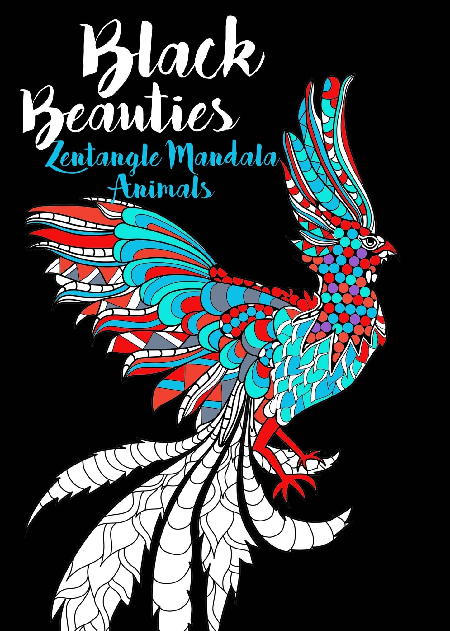 Mandala Animals Coloring Book Black Background (Printbook) - Monsoon Publishing USA