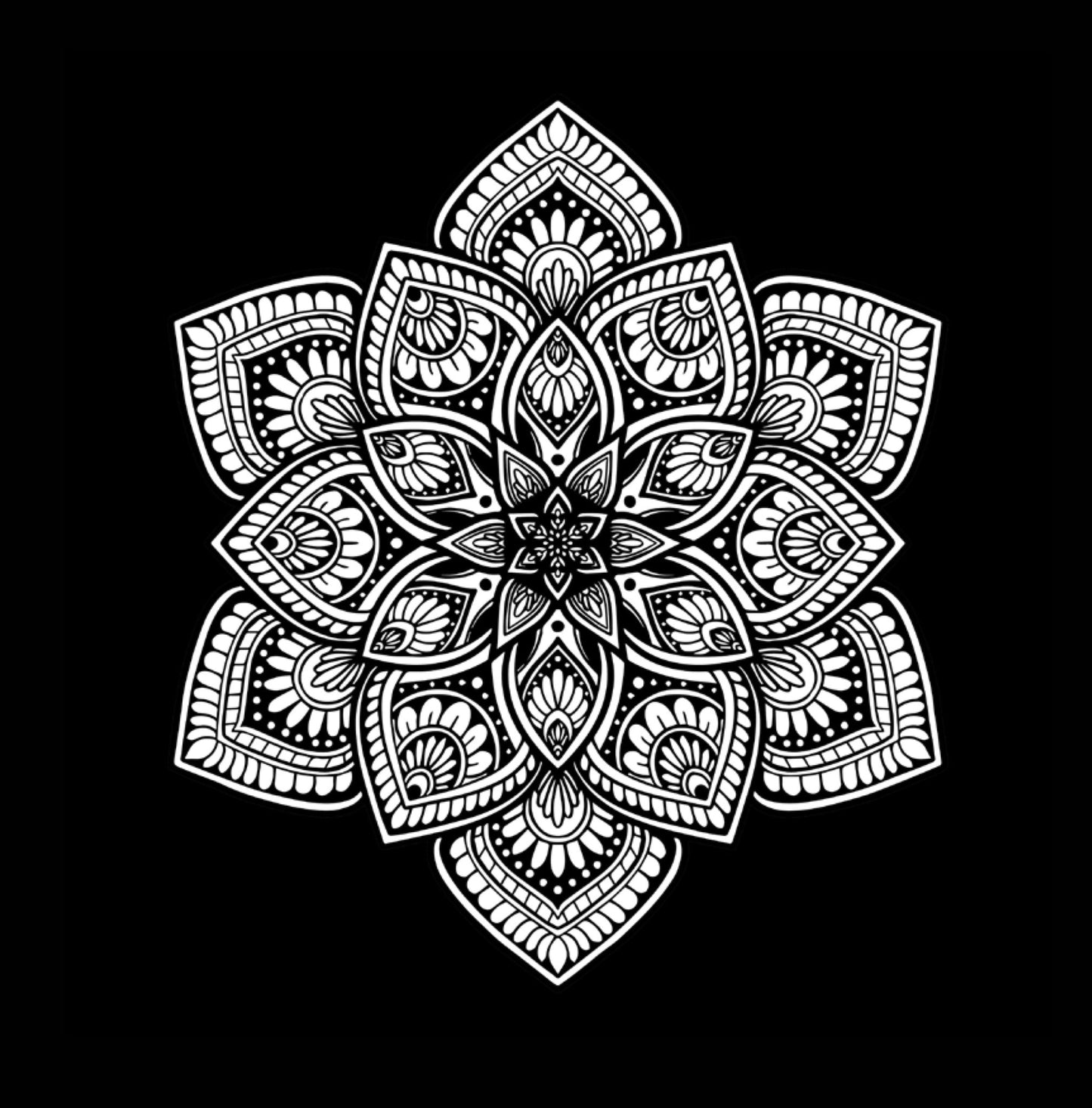 Mandala Coloring Book Black Background (Printbook) - Monsoon Publishing USA