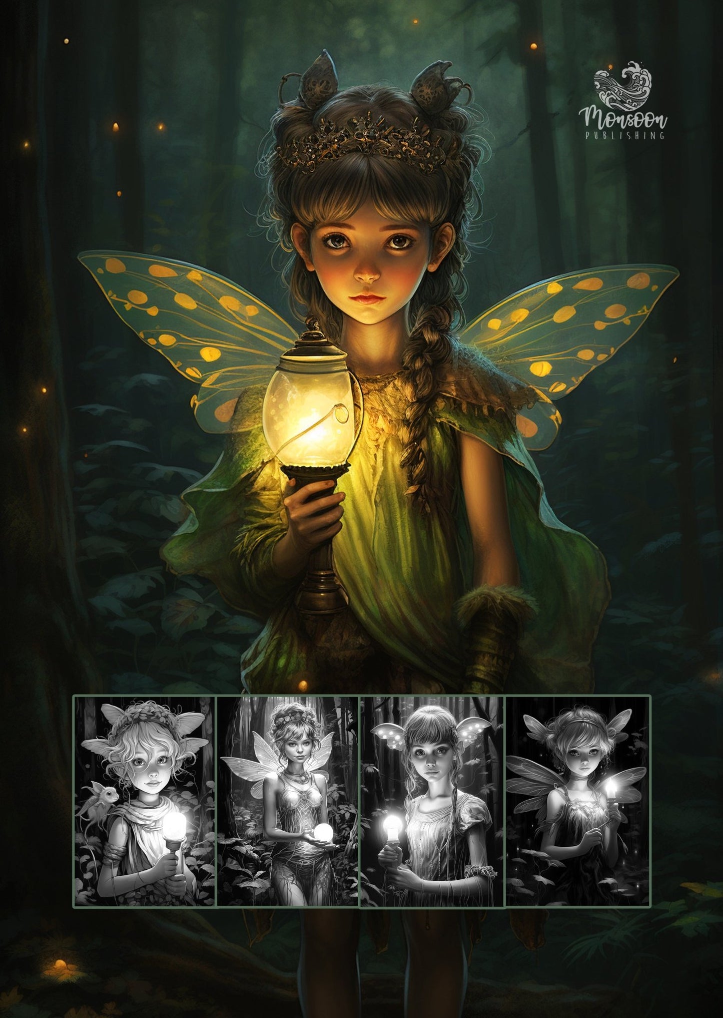 Pixies in the Dark Coloring Book (Printbook) - Monsoon Publishing USA