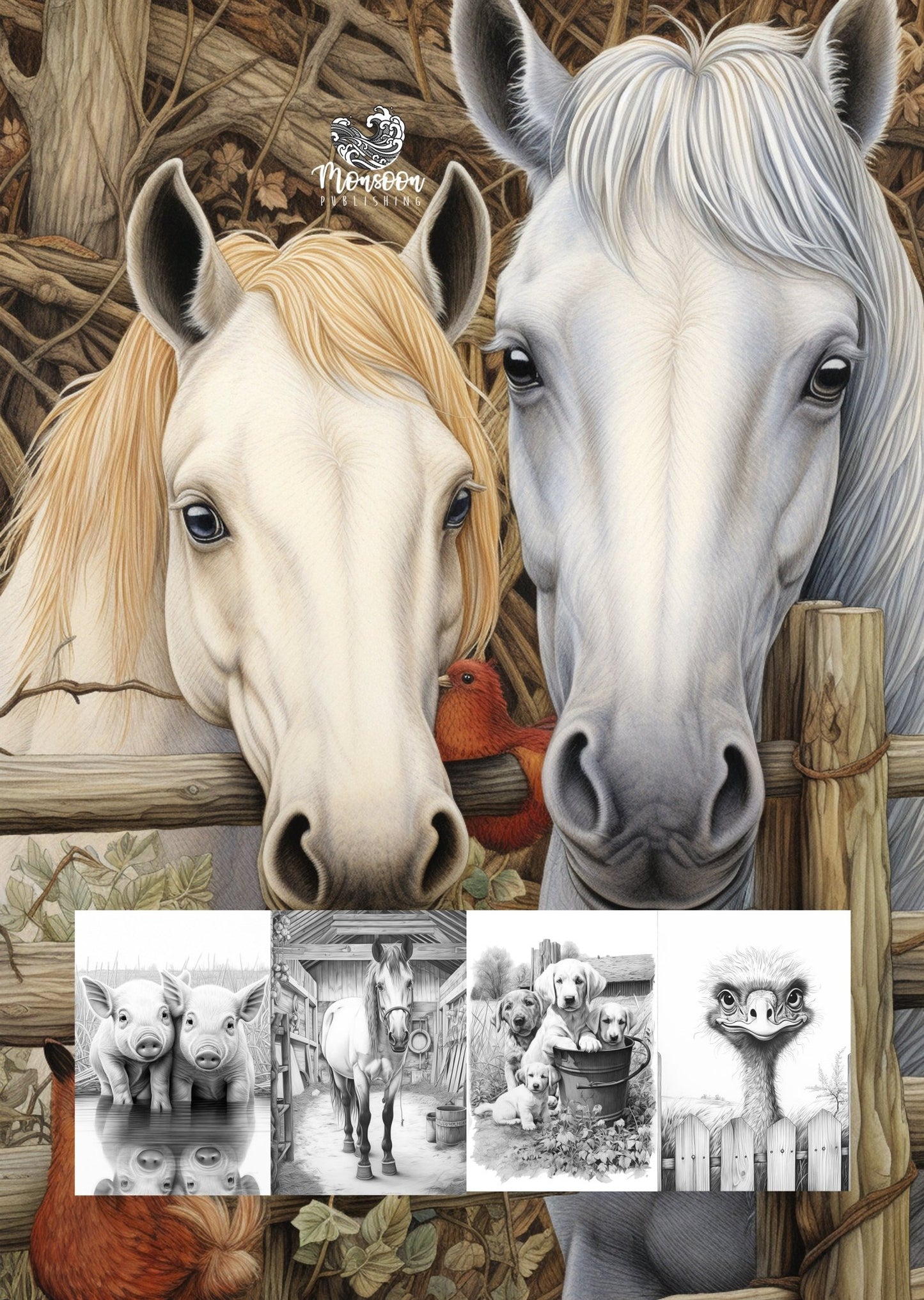 Rescue Animals Coloring Book (Printbook) - Monsoon Publishing USA