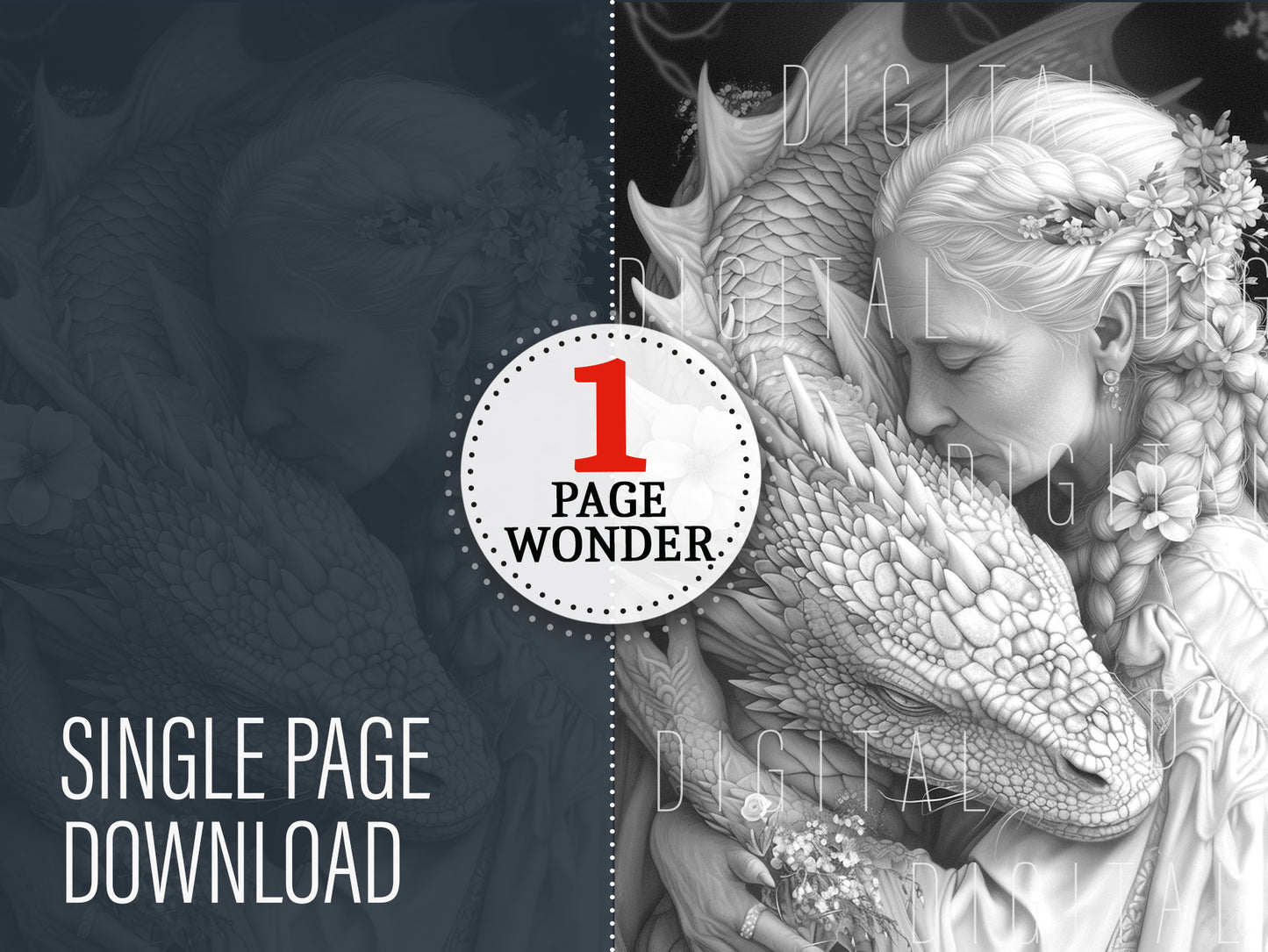 dragon love coloring page monsoon publishing