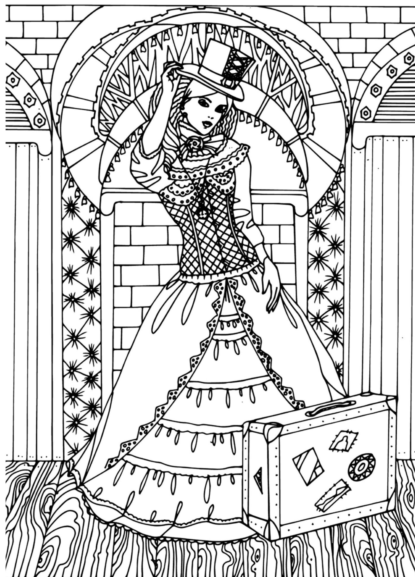 Steampunk Coloring Book for Adults (Digital) - Monsoon Publishing USA