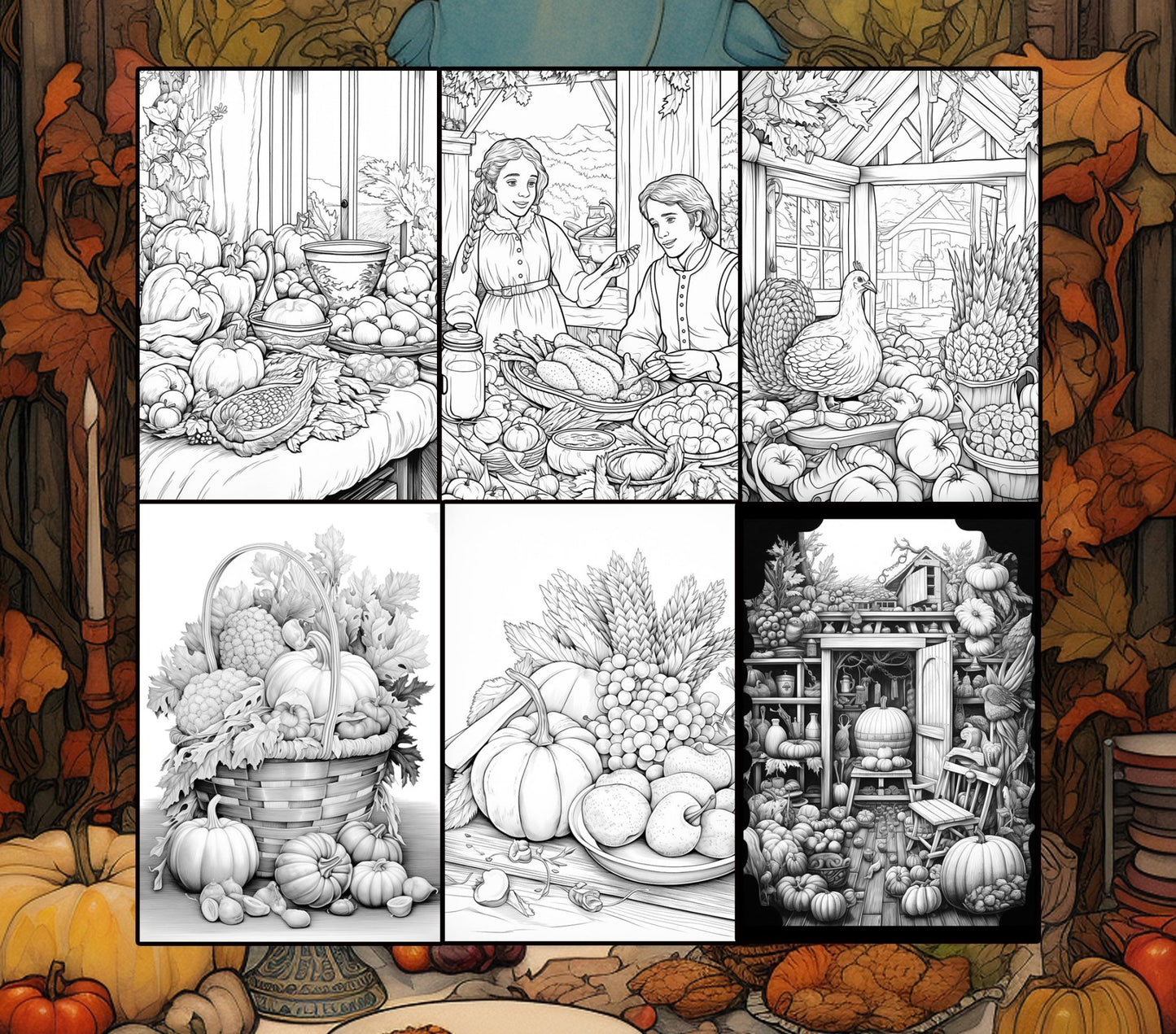 Thanksgiving Coloring Book (Printbook) - Monsoon Publishing USA