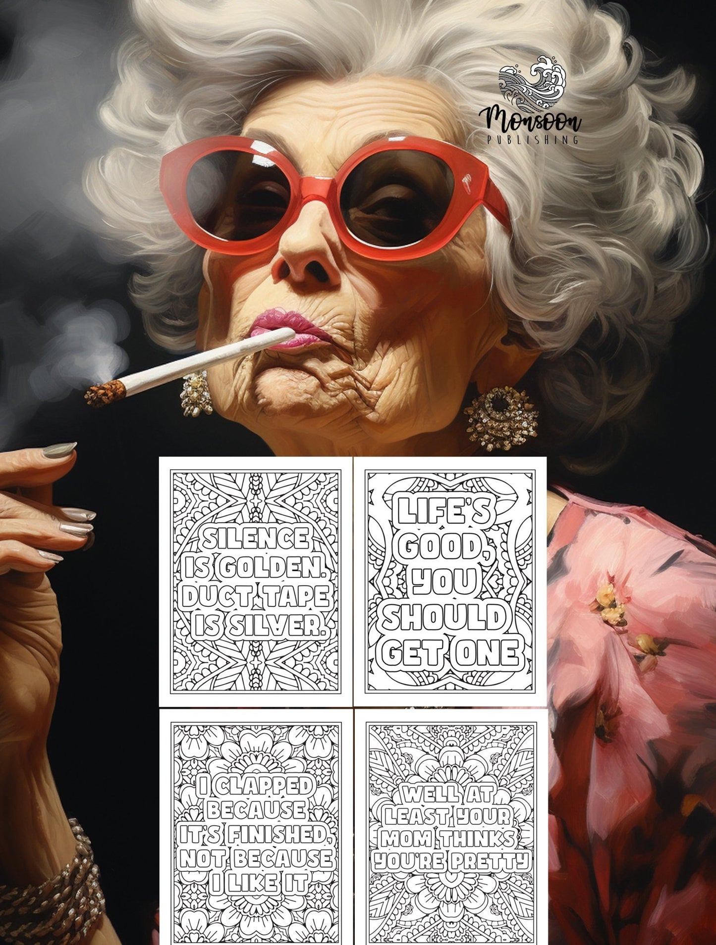 The Wisdom of Granny Coloring Book (Printbook) - Monsoon Publishing USA