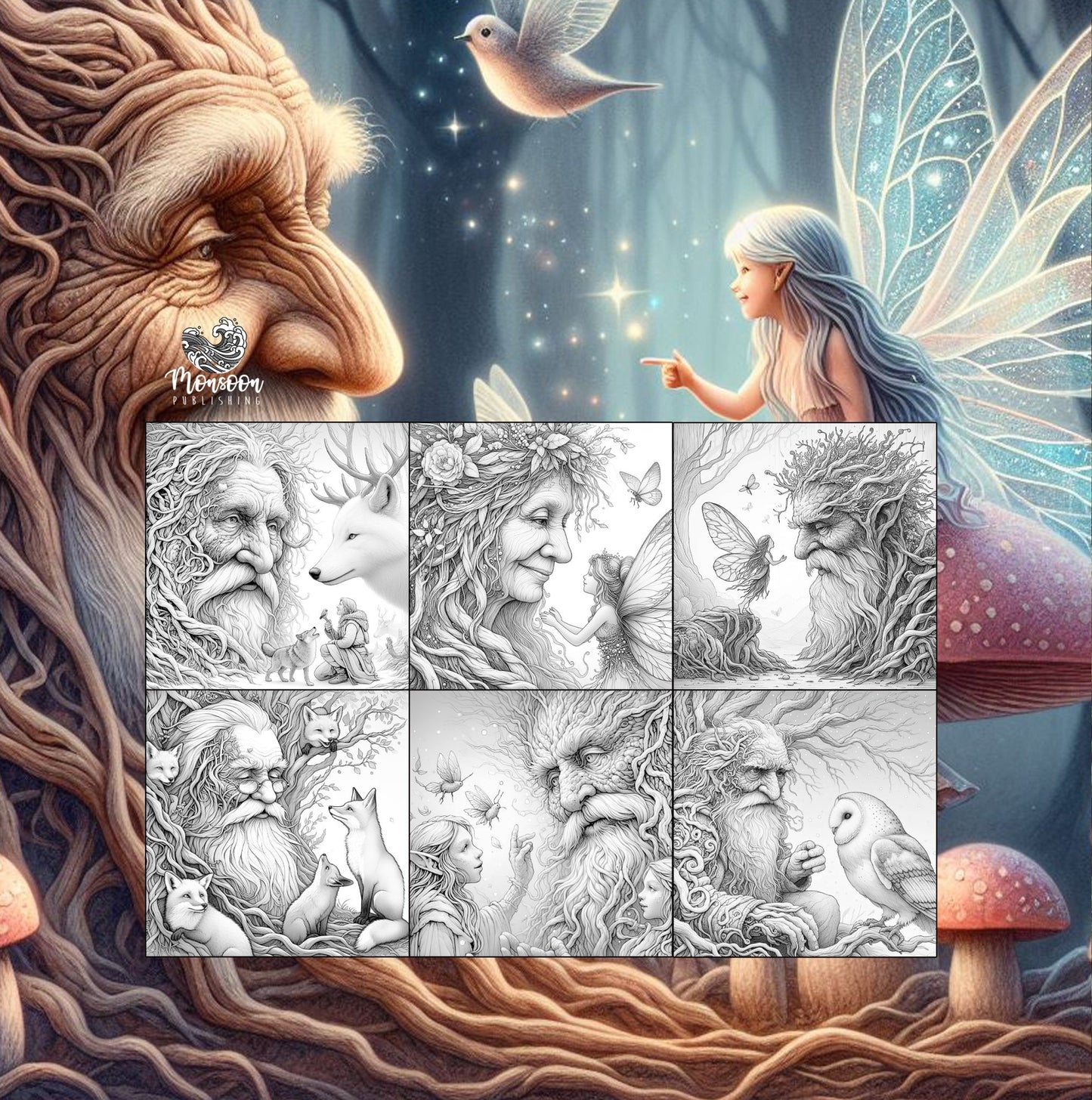 The Wisdom of the Forest Coloring Book (Digital) - Monsoon Publishing USA