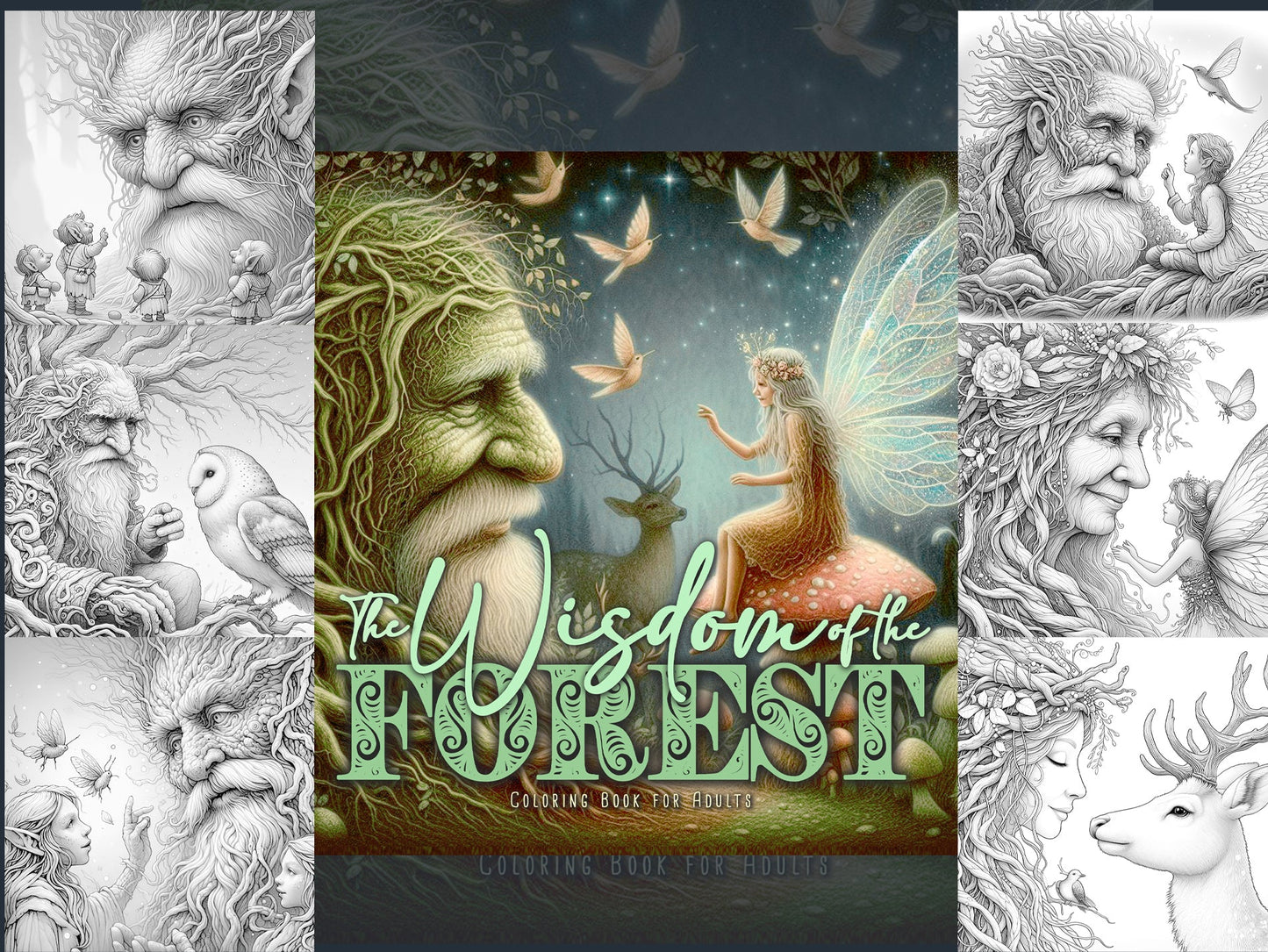 The Wisdom of the Forest Coloring Book (Printbook) - Monsoon Publishing USA