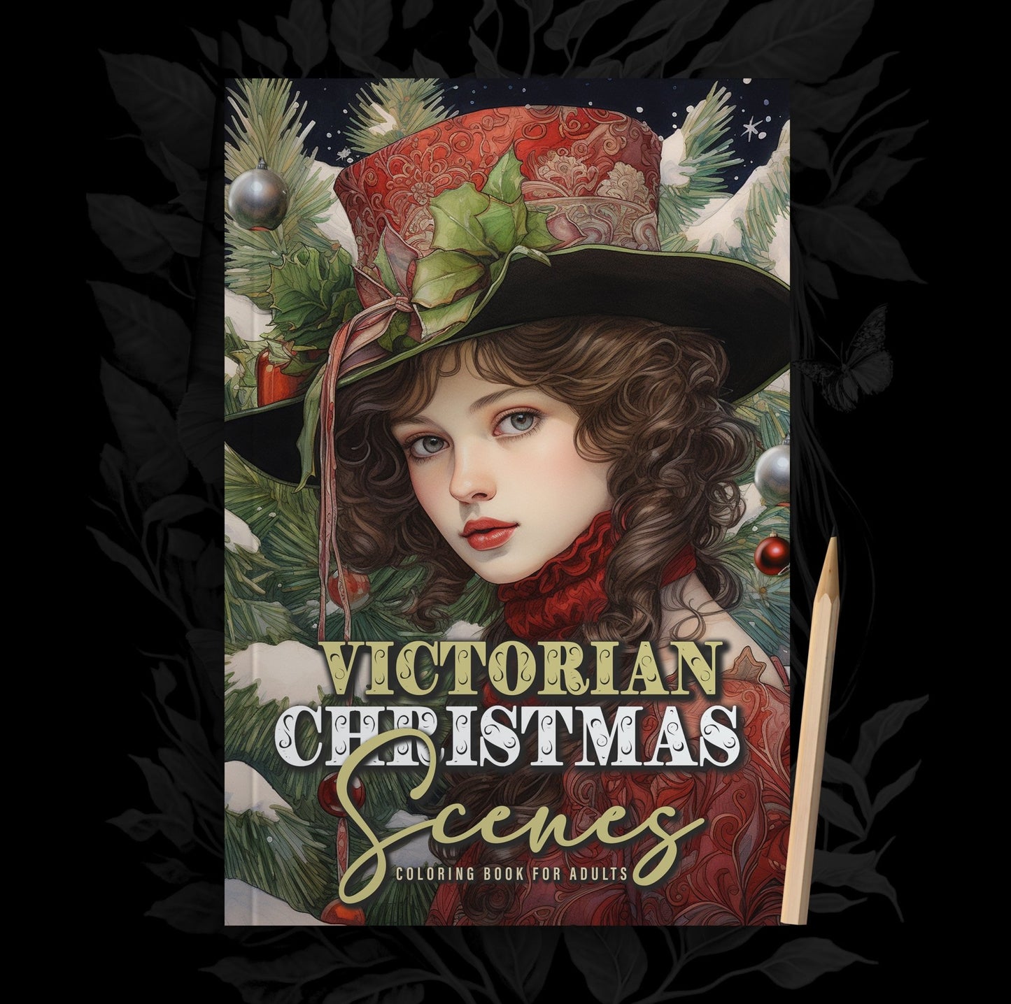 Victorian Christmas Coloring Book Grayscale (Printbook) - Monsoon Publishing USA
