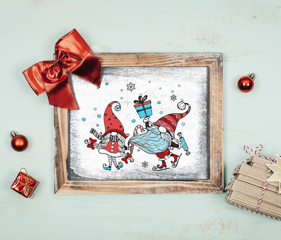 Winter Gnomes Coloring Book for Adults (Printbook) - Monsoon Publishing USA