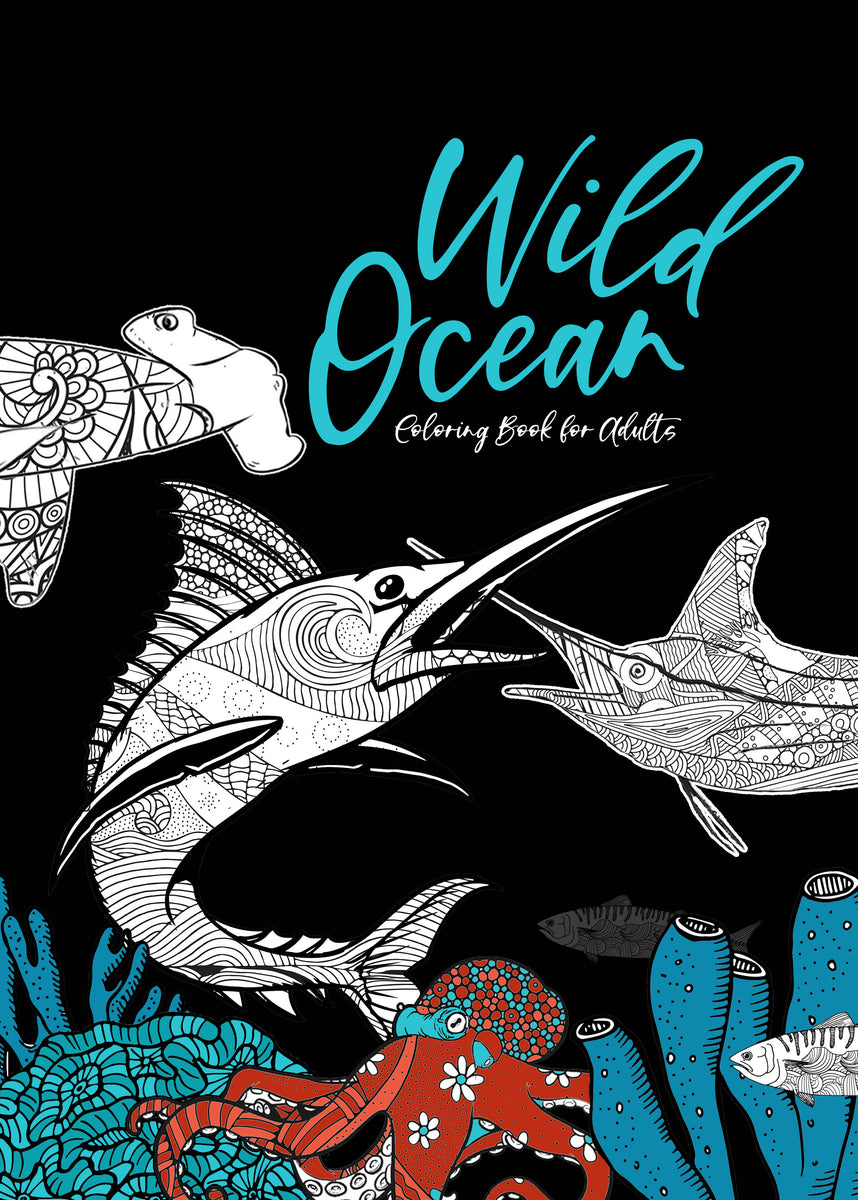 Ocean Coloring Book for Adults - Bulk Reef Supply