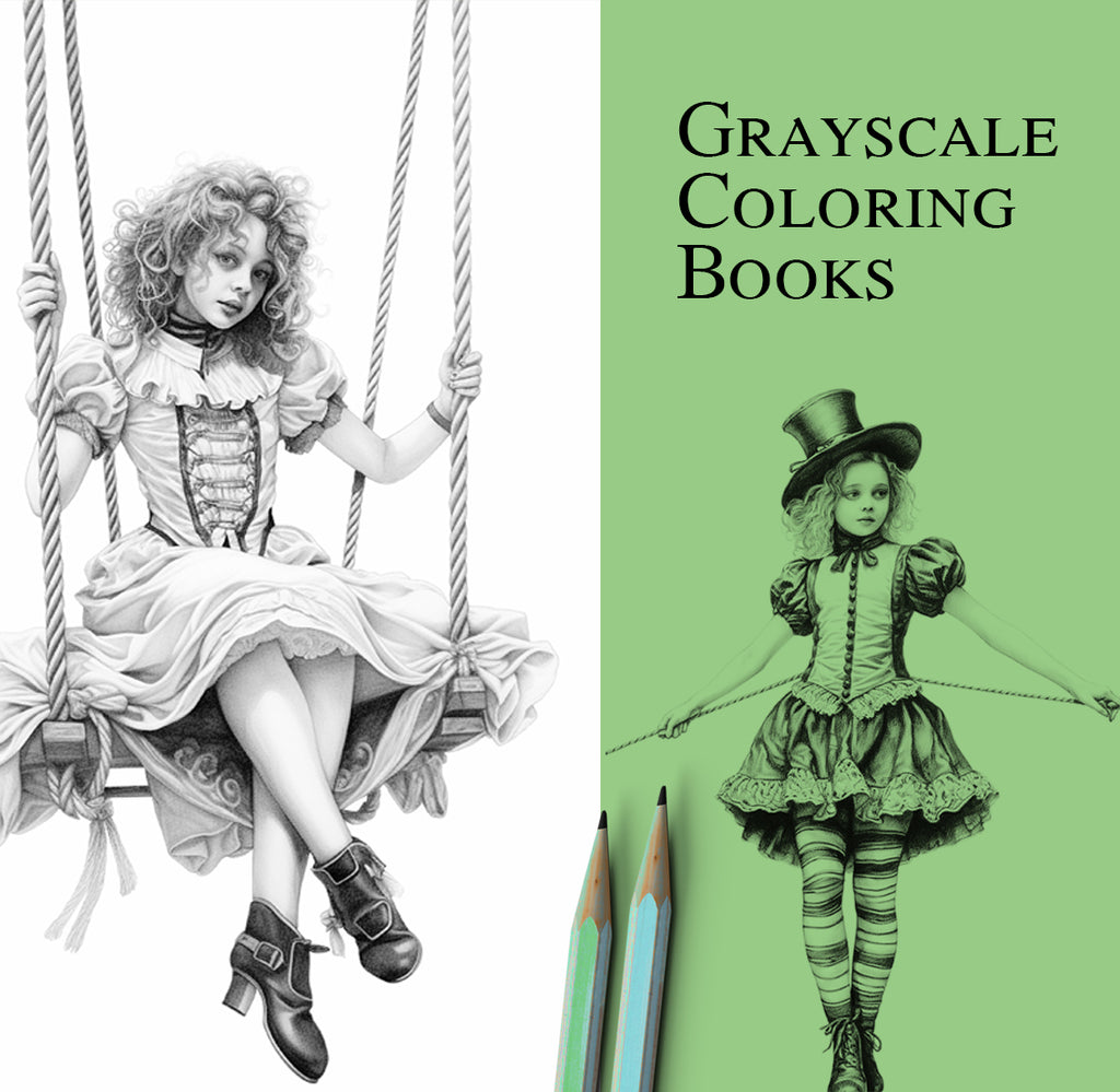 The Serenity of Grayscale Coloring Books