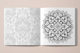 3D Mandalas Grayscale Coloring Book (Digital)