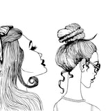 Hairstyles Coloring book for girls (Printbook)