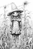 Scarecrows Halloween Coloring Book (Printbook)