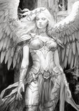 Guardian Angels Grayscale Coloring Book (Digital)
