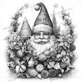 Christmas Gnomes Coloring Book for Adults (Printbook)