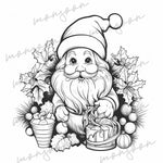 Christmas Gnomes Coloring Book for Adults (Printbook)