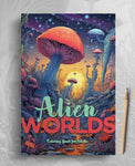 Alien Worlds Grayscale Coloring Book (Printbook)