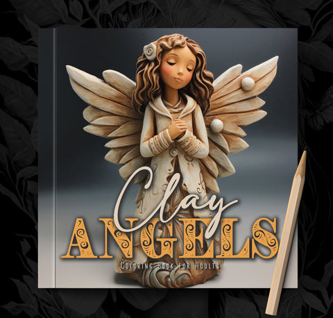 Clay Christmas Angels Coloring Book (Printbook)