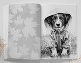 Autumn Dogs Coloring Book (Digital)