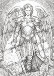 Guardian Angels Grayscale Coloring Book (Digital)