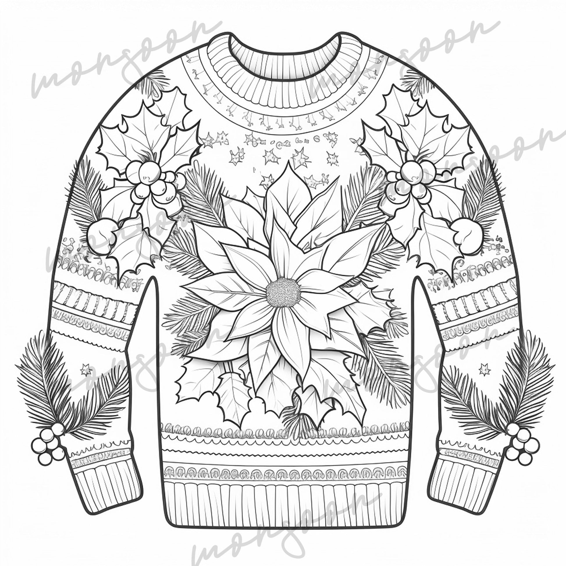 Christmas Sweater Coloring Book (Printbook) – Monsoon Publishing