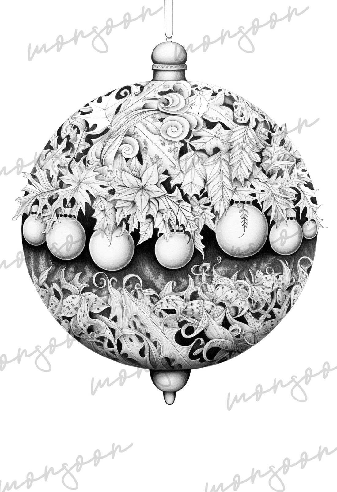 Christmas Tree Balls Coloring Book (Digital) – Monsoon Publishing USA